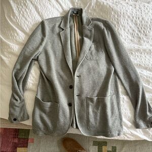 Faherty Heather Gray Knit Jacket